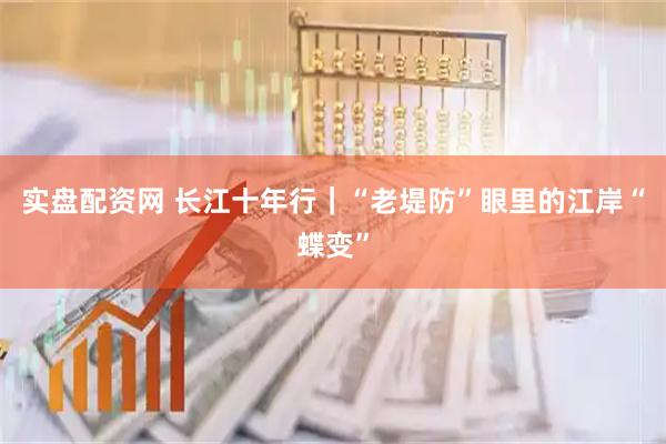 实盘配资网 长江十年行｜“老堤防”眼里的江岸“蝶变”